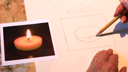 Candle drawing