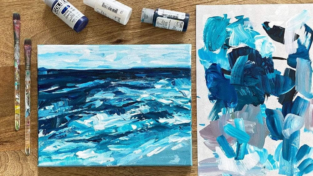 25 ideas de pintura acrílica para principiantes, fáciles pero  impresionantes | Skillshare Blog