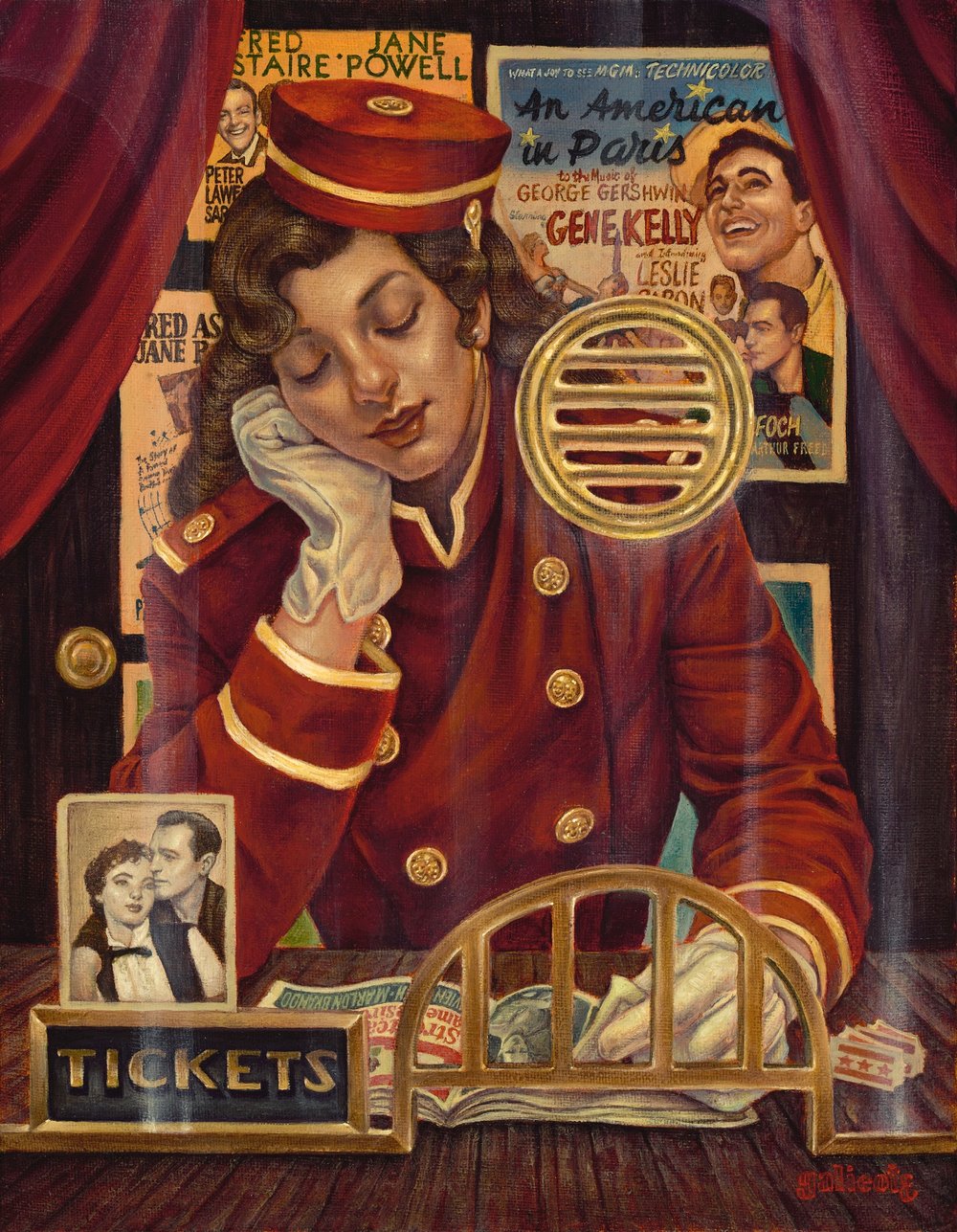 ‘The Late Show’ (14”x11” oil on Linen) © DannyGalieote