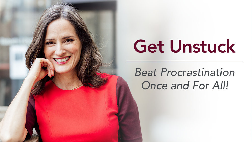 Jill McAbe's new class,  Get Unstuck: Beat Procrastination Once and For All!