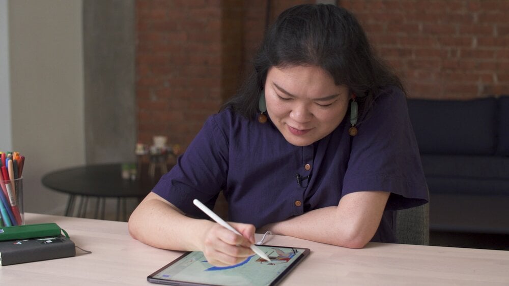 Credit: Class still from Creative Digital Illustration: Learn to Use Adobe Fresco with Lisk Feng