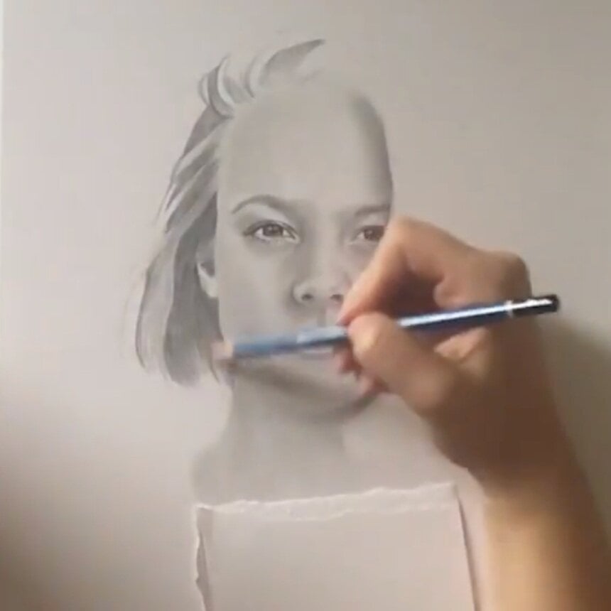 realistic drawings of peoples faces