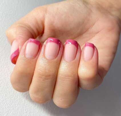 Image via Instagram Take the classic French mani to the next level.