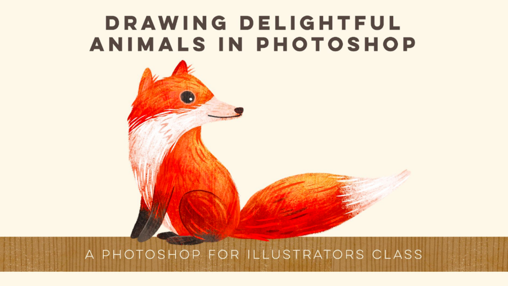 Use photoshop to draw delightful animals with Stephanie