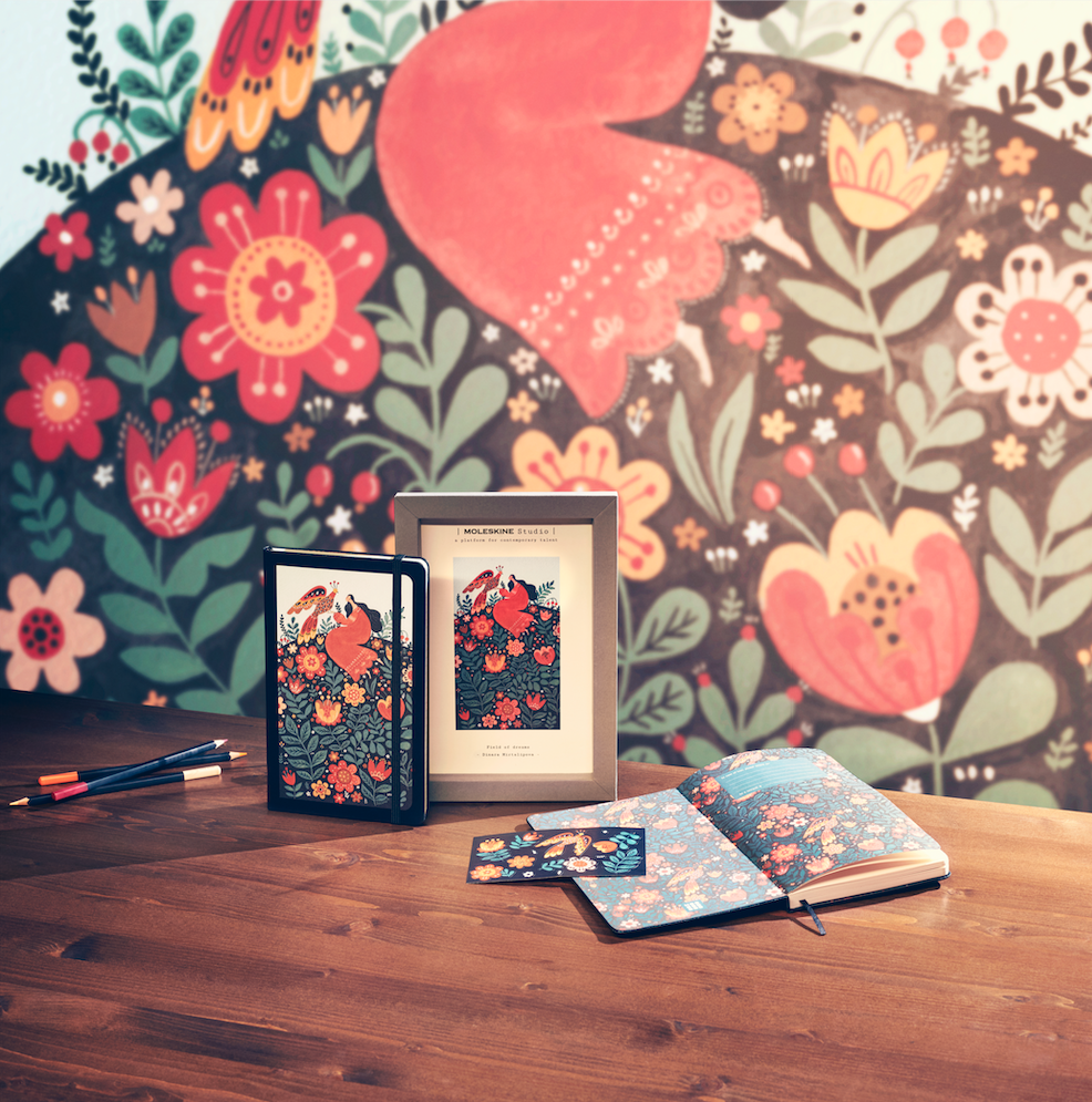 Dinara Mirtalipova’s Moleskine Studio Notebook. Image courtesy of Moleskine.