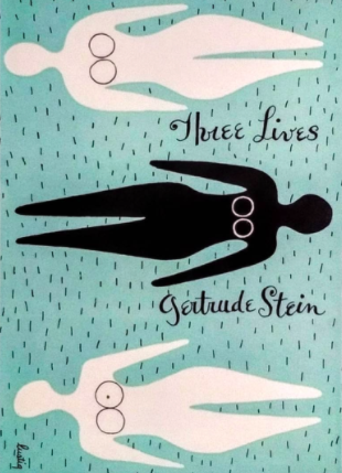 Alvin Lustig designed this book cover in 1944 for Gertrude Stein’s  “Three Lives.”  | Retro Design Mega Guide by Skillshare
