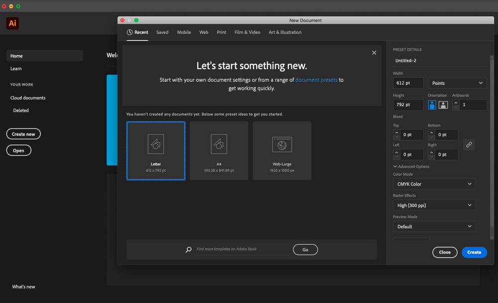 First things first: Get started with Adobe Illustrator.