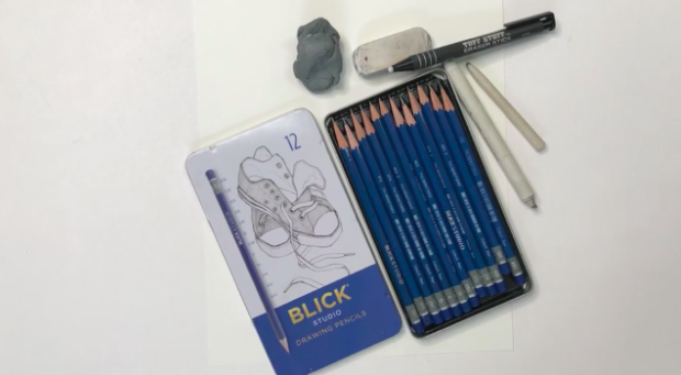 For pencil drawings, you will need drawing or graphite pencils, paper, and erasers. A pencil sharpener is also helpful to keep your tools in top condition.