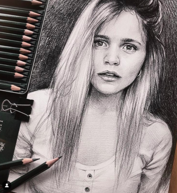 portrait pencil drawing