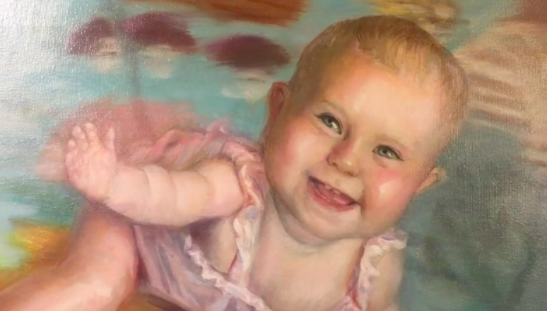 Painting portraits of children and babies is a great way to expand your painting skills.