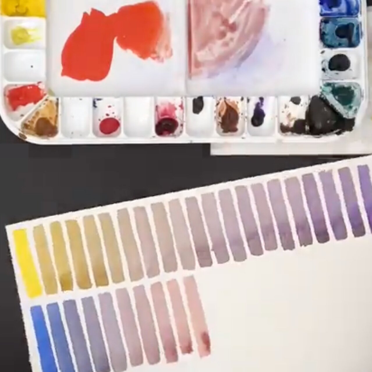 Mélange peinture acrylique : Apprendre à mélanger les couleurs