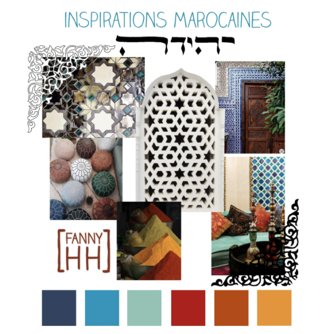Fanny Achache created this mood board for a Moroccan-inspired design in Procreate for Chris V’s class .
