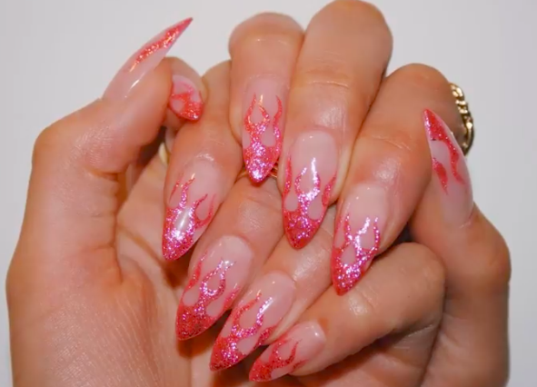 Flame nails
