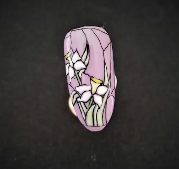 Stained glass nail