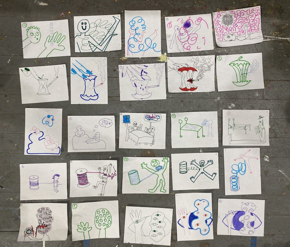 Drawings by Terri Chiao and Adam Frezza