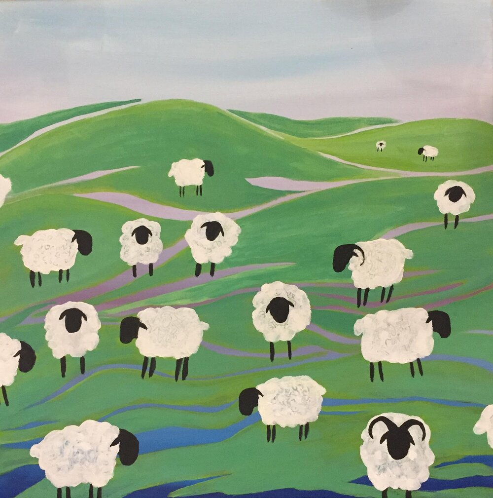 How adorable are these tiny sheep by Skillshare instructor Nadine Allan?
