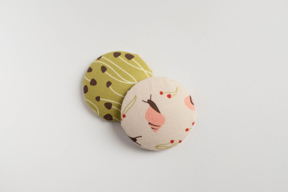 Cloud 9 Fabric Pins. Surface pattern design by Esther Nariyoshi (image courtesy of the artist)