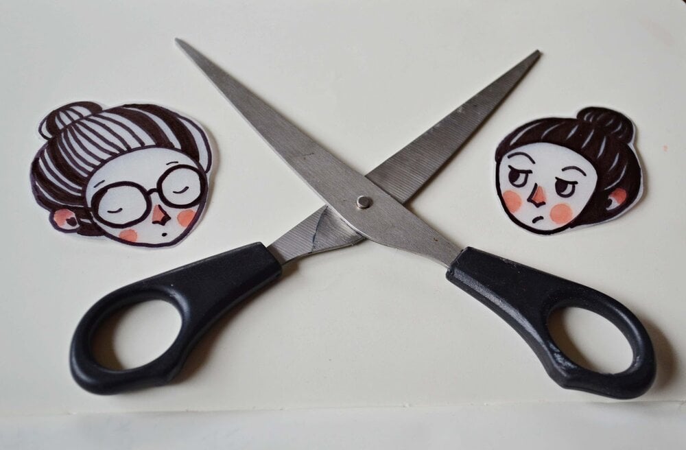 Carefully cut out designs.