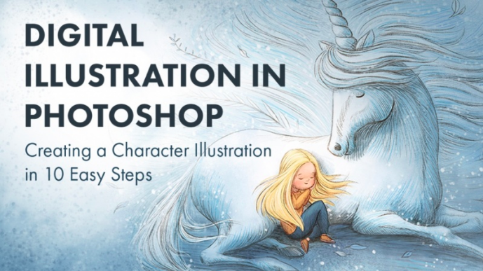 Create unique character illustrations in Photoshop with  Ramona .