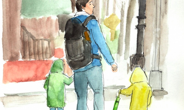 Sketch people in watercolor and ink with Melissa .