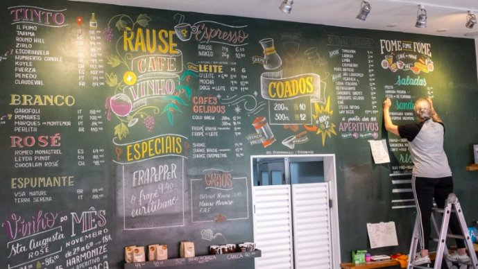 Cristina will teach students chalk hand-lettering for bars and restaurants.