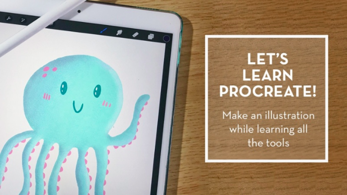 Create illustrations in Procreate with Patty .
