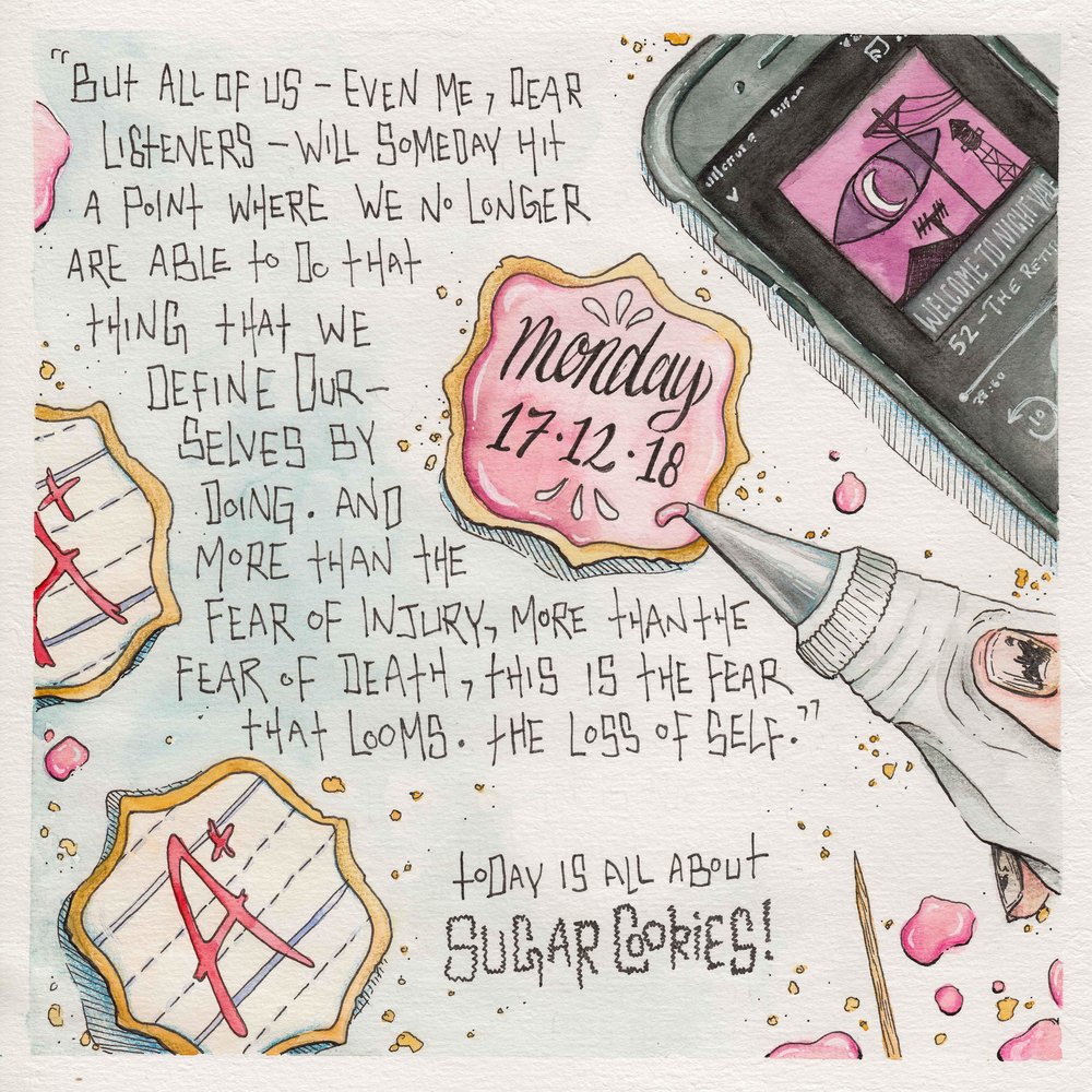 Art by Skillshare student Natasha Q., who created this illustrated journal image for Samatha Dion Baker’s  Sketchbook Illustration for All: Draw Your Day with Watercolor and Pen