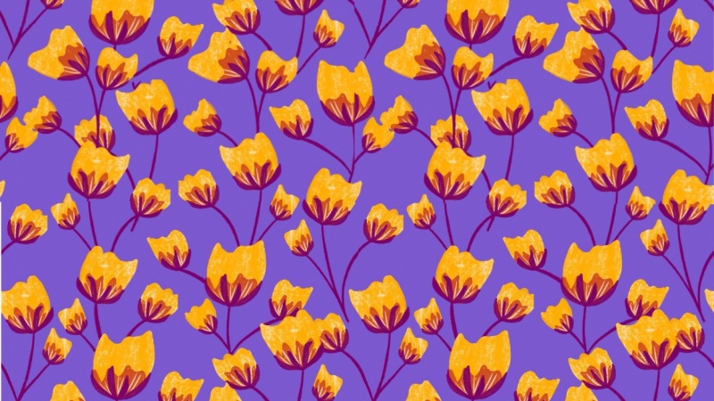 Repeat Pattern by Skillshare student Amy M., for a Skillshare class on creating repeat patterns with Peggy Dean
