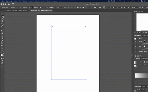 This is an example of a Live Shape in Illustrator, which you can manipulate using corner radius widgets.