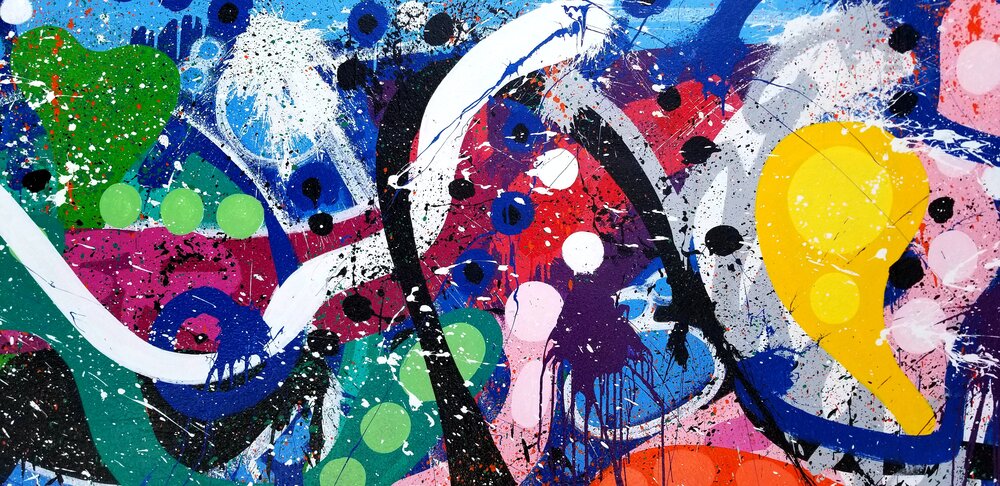 Splatter Paint Wall by George Pagan III