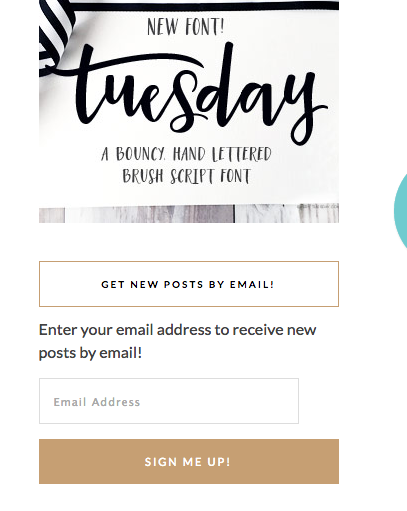Having a blog newsletter or list is one of the best ways to keep contact with your followers!