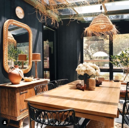 Nate Berkus shared this photo of his family’s dining room in the Hamptons—which he designed!