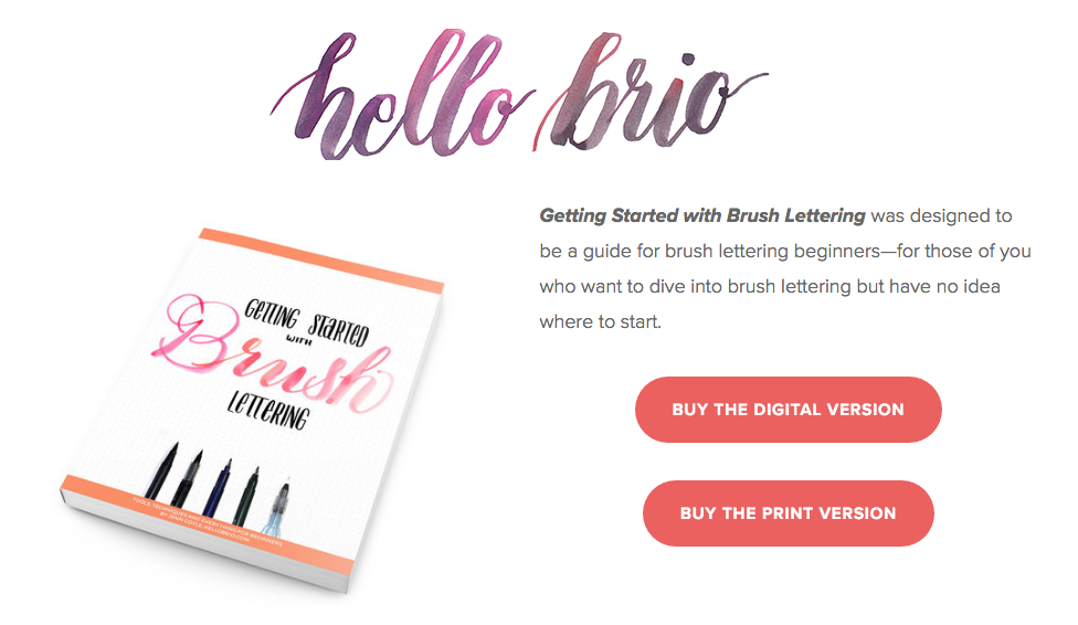 How Jenn Coyle uses her blog Hello Brio to market her newly published e-book