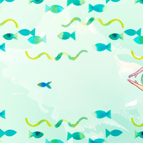 GIF created for Skillshare class Little Illustrations, Fun Animations