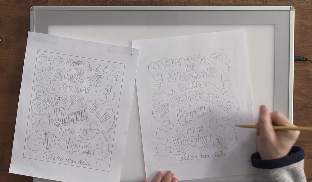 Skillshare instructor Mary Kate DeVitt illustrates the art of hand lettering in her technique-driven course.