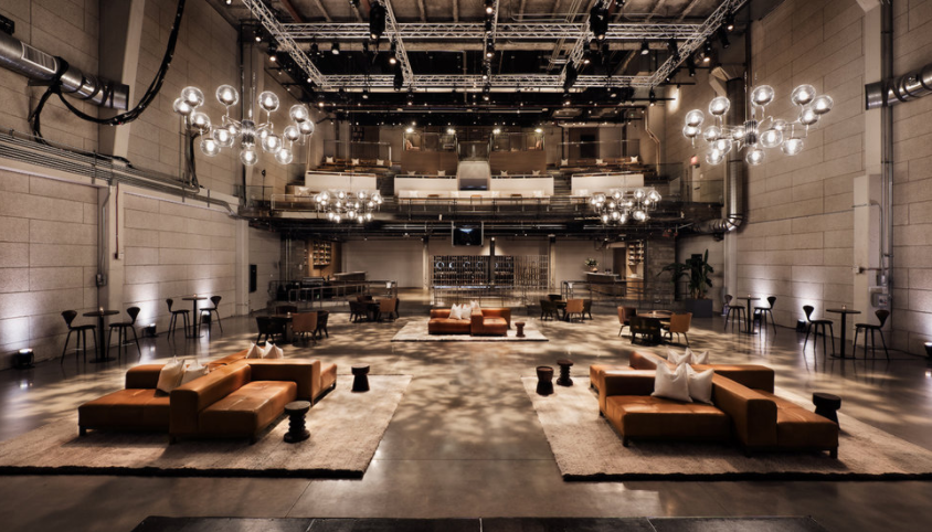 The industrial workspace of NeueHouse Hollywood.
