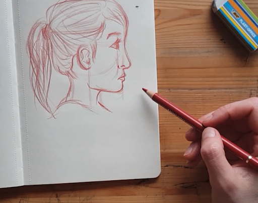 Drawing profile or side faces was common in the 19th century. Learn how to draw them in this step-by-step tutorial.