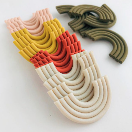 Ohrringe aus Polymer-Modelliermasse