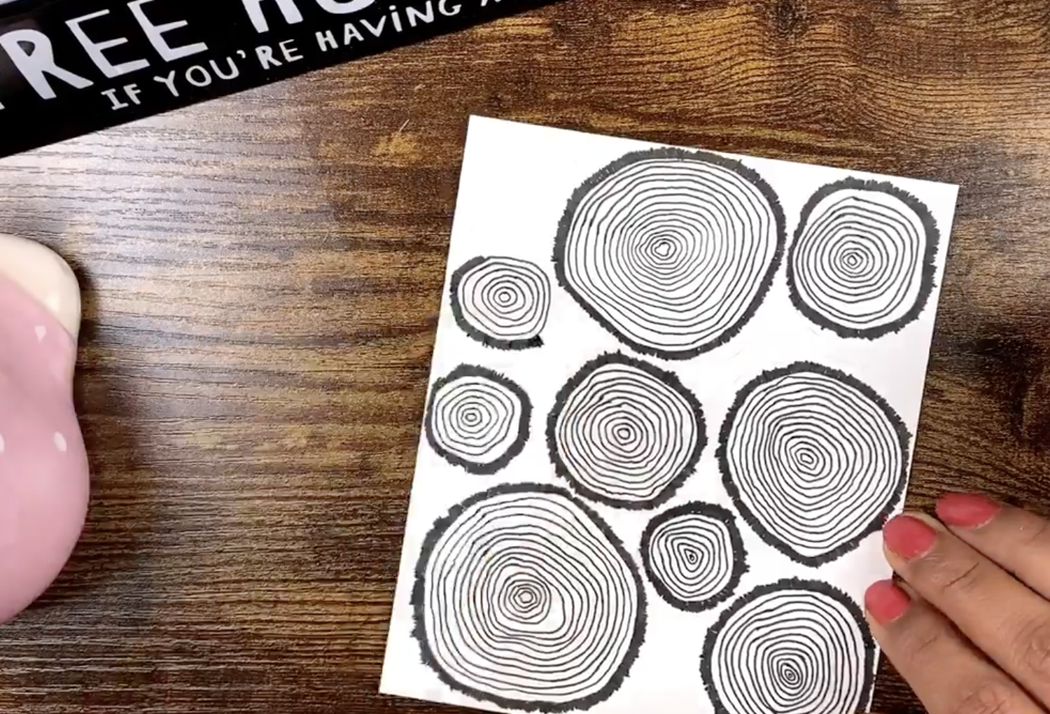 drawn tree bands