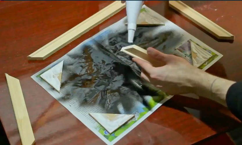 glue the wood together