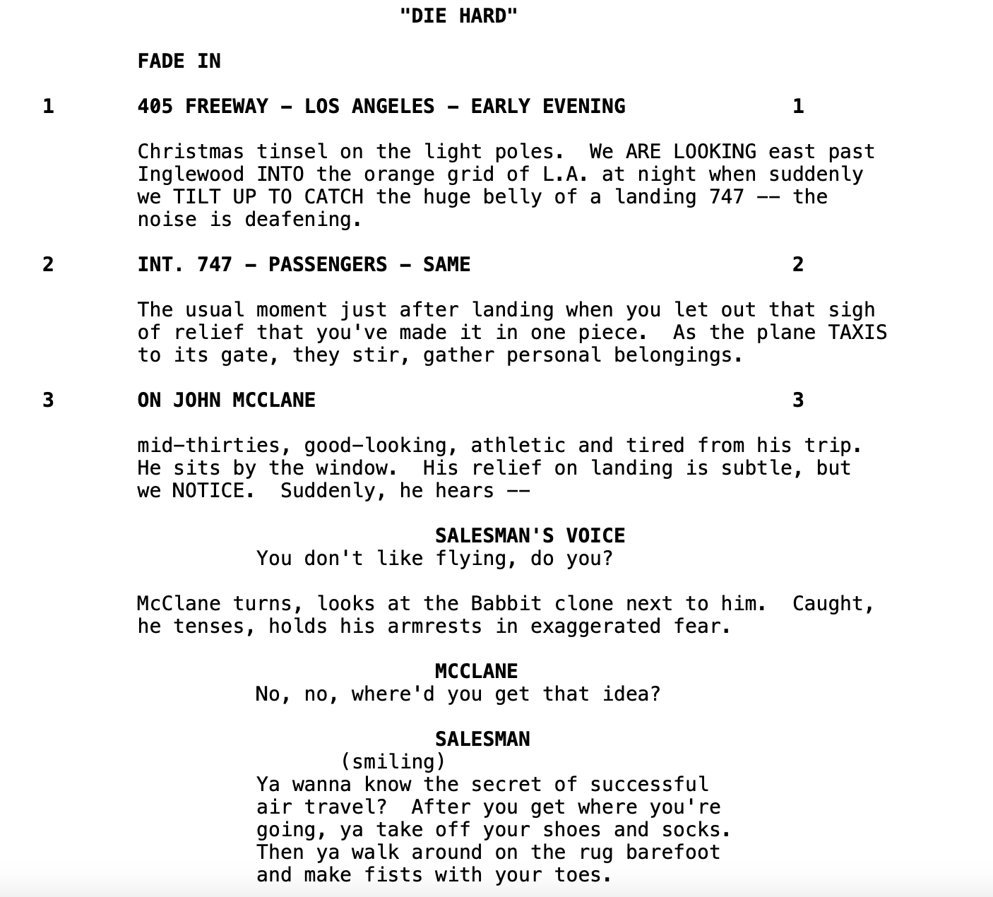 presentation reading from a script