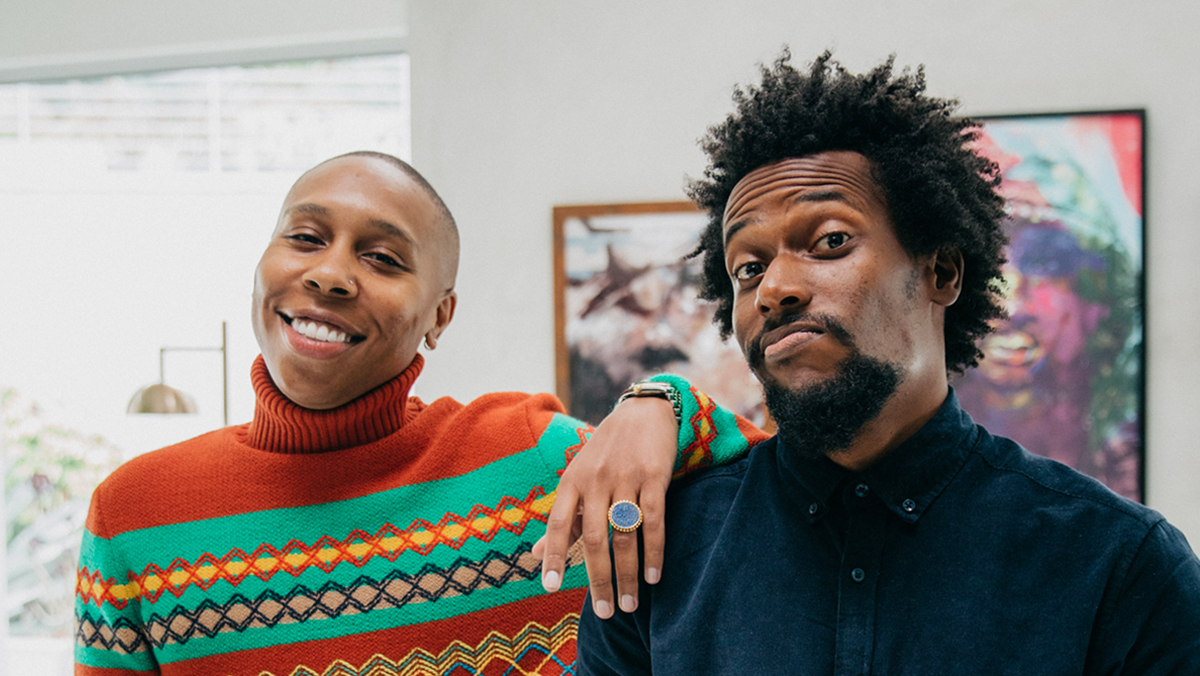 Image of Lena Waithe and Nikkolas Smith from their session on Artivism