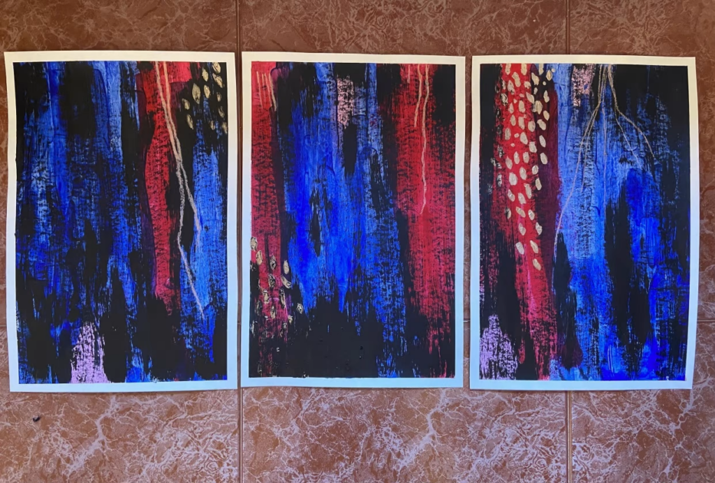 Julius Wasserstein Large-Scale Abstract Expressionist Figurative Couple