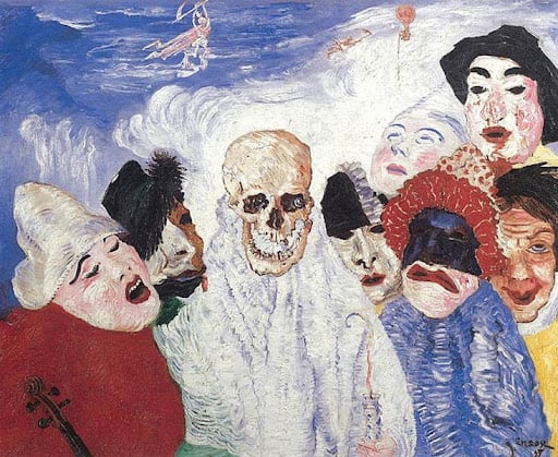 James Ensor, “Death and the Masks” (1897) 