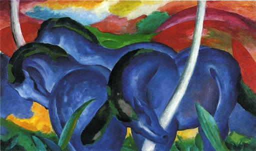 Franz Marc, “Large Blue Horses” (1911) 