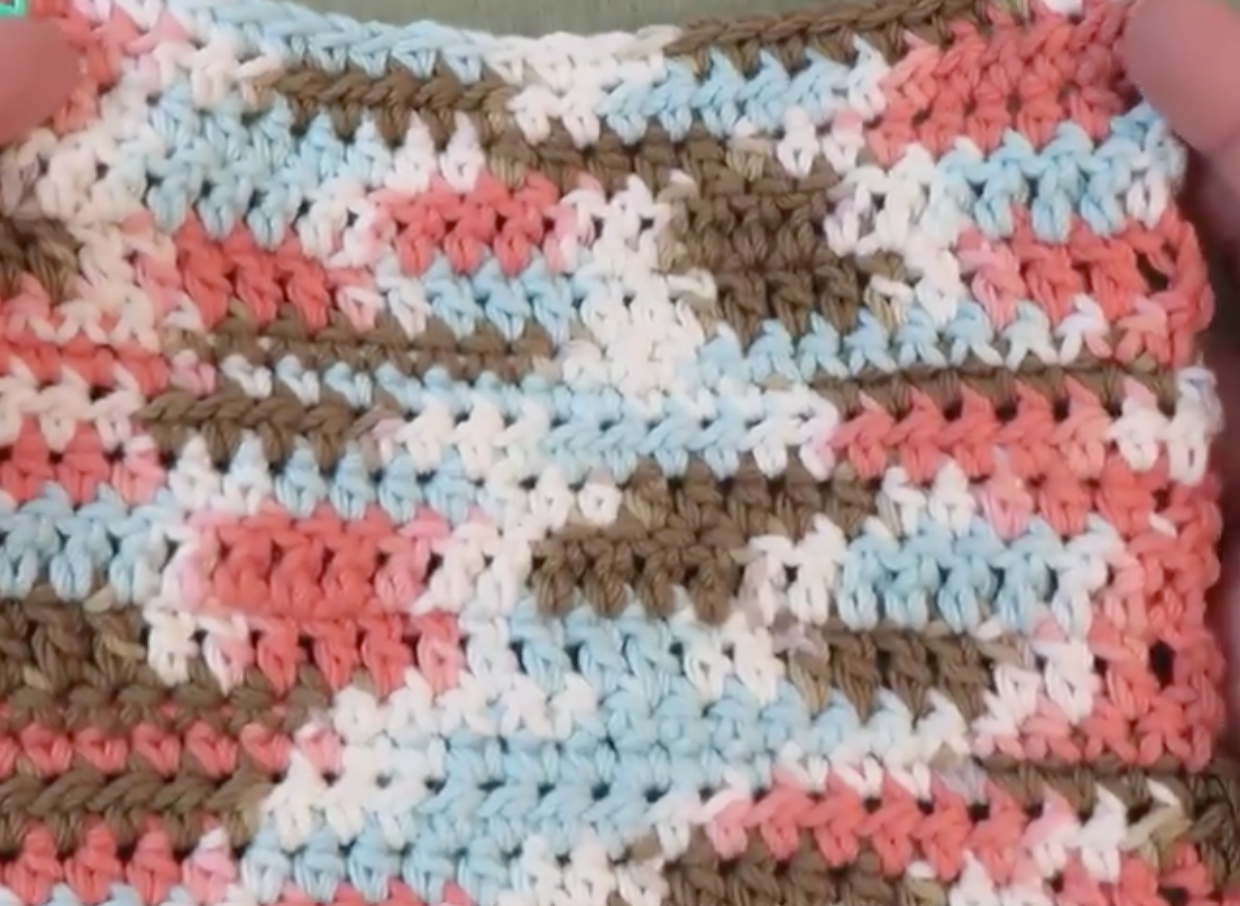 manta tejida a crochet