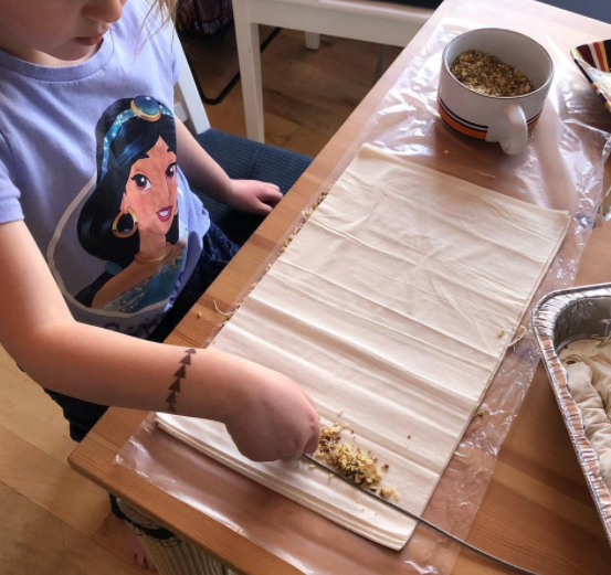 baklava cooking