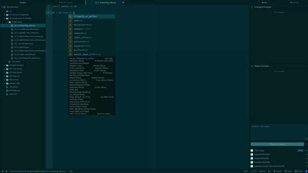 The programming language Python being used within the Atom text editor.