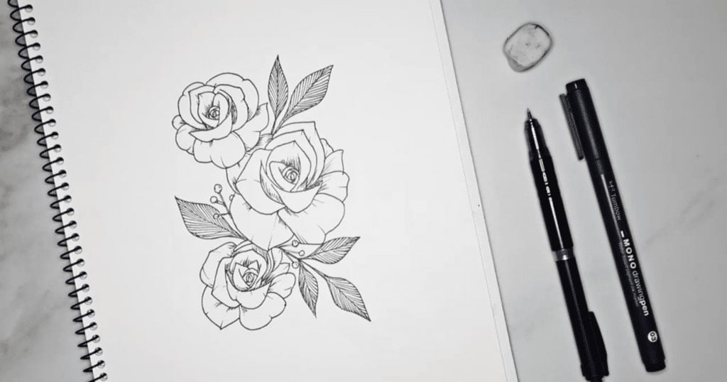How to Draw a Rose Easy Art Tutorial for Beginners - YouTube-saigonsouth.com.vn