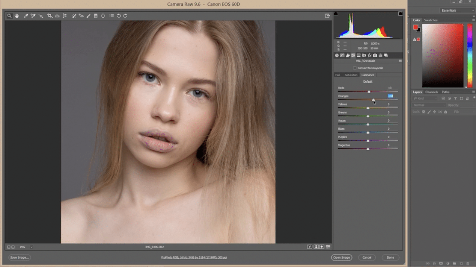 editing photos